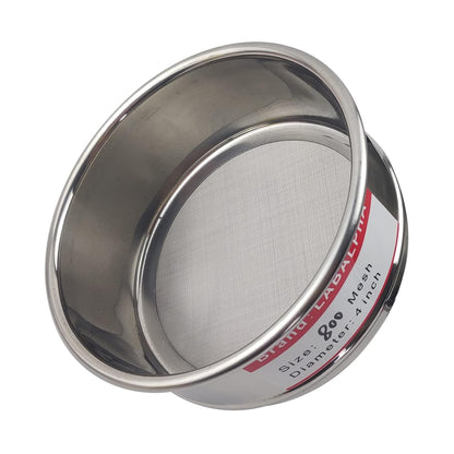 LABALPHA 70 Mesh Lab Sieves, Test Sieve #70 Mesh, 4'' Diameter, 304 Stainless Steel Wire Cloth (0.22mm)
