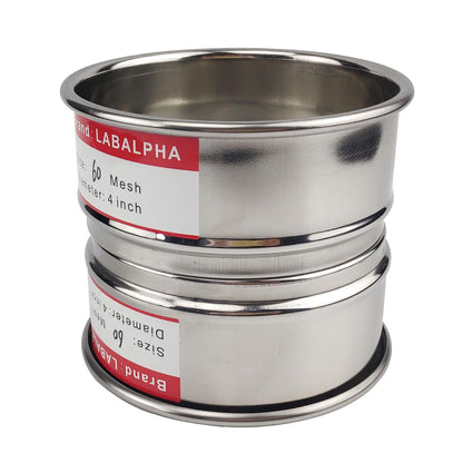 LABALPHA 70 Mesh Lab Sieves, Test Sieve #70 Mesh, 4'' Diameter, 304 Stainless Steel Wire Cloth (0.22mm)