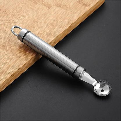 Stainless Steel Strawberry Huller,silver Multi Function Strawberry Huller and Tomato Stem Corer Tool,for Strawberry,Tomato,Vegetable and Fruit Corer Practical Kitchen Tool