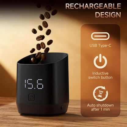 Digital Coffee Scale, Coffee Scale, Espresso Scale, Digital Coffee Bean Dosing Cup, 0.1g High Precision Mini Coffee Scale for Pour Over, Espresso, and French Press, with LED Display, Tare Function