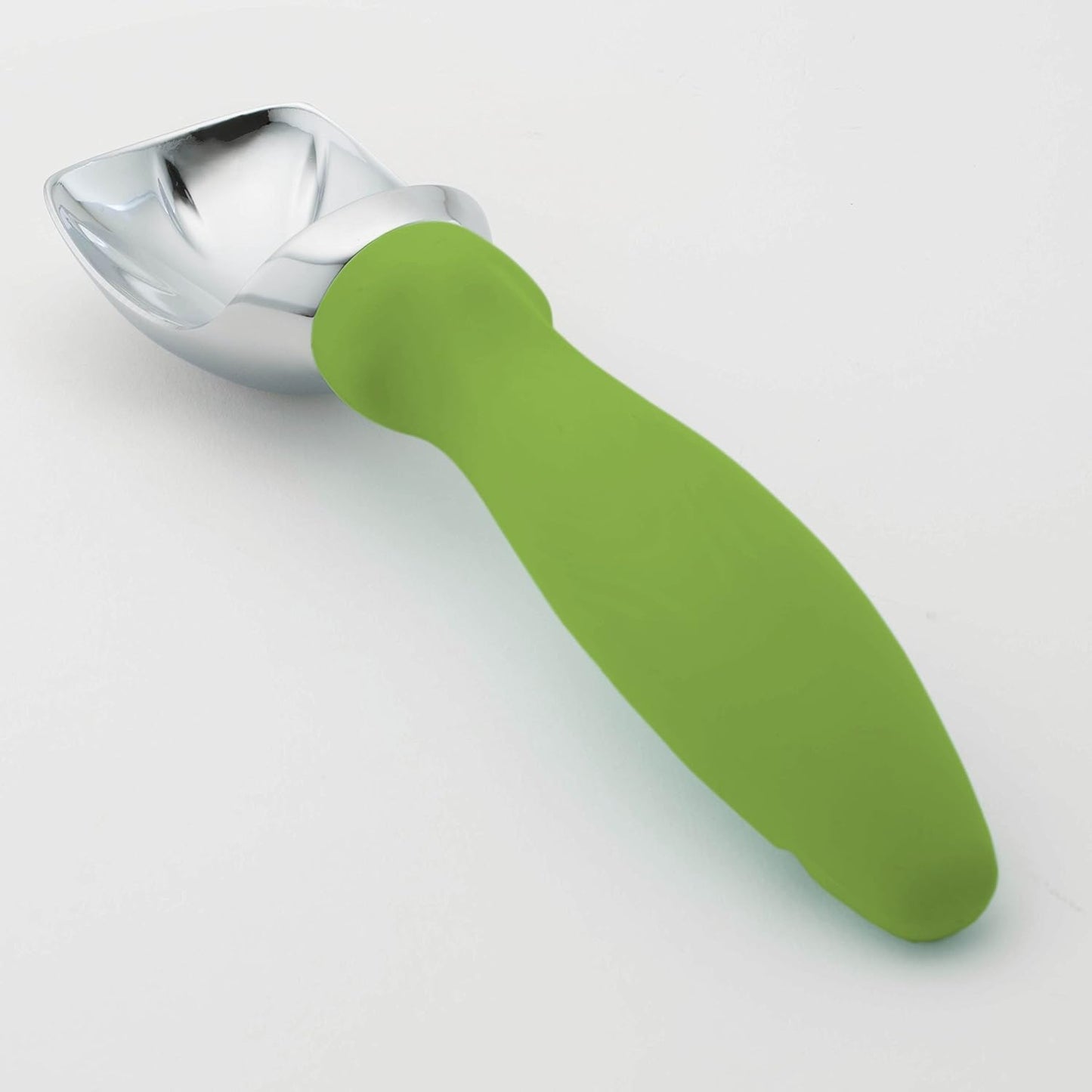 Spring Chef Heavy Duty Ice Cream Scoop with Comfortable Handle - Professional Ice Cream Scooper for Gelato, Sorbet, Cookie Dough, Melon, Frozen Yogurt - Dishwasher Safe Metal Kitchen Tool - Black