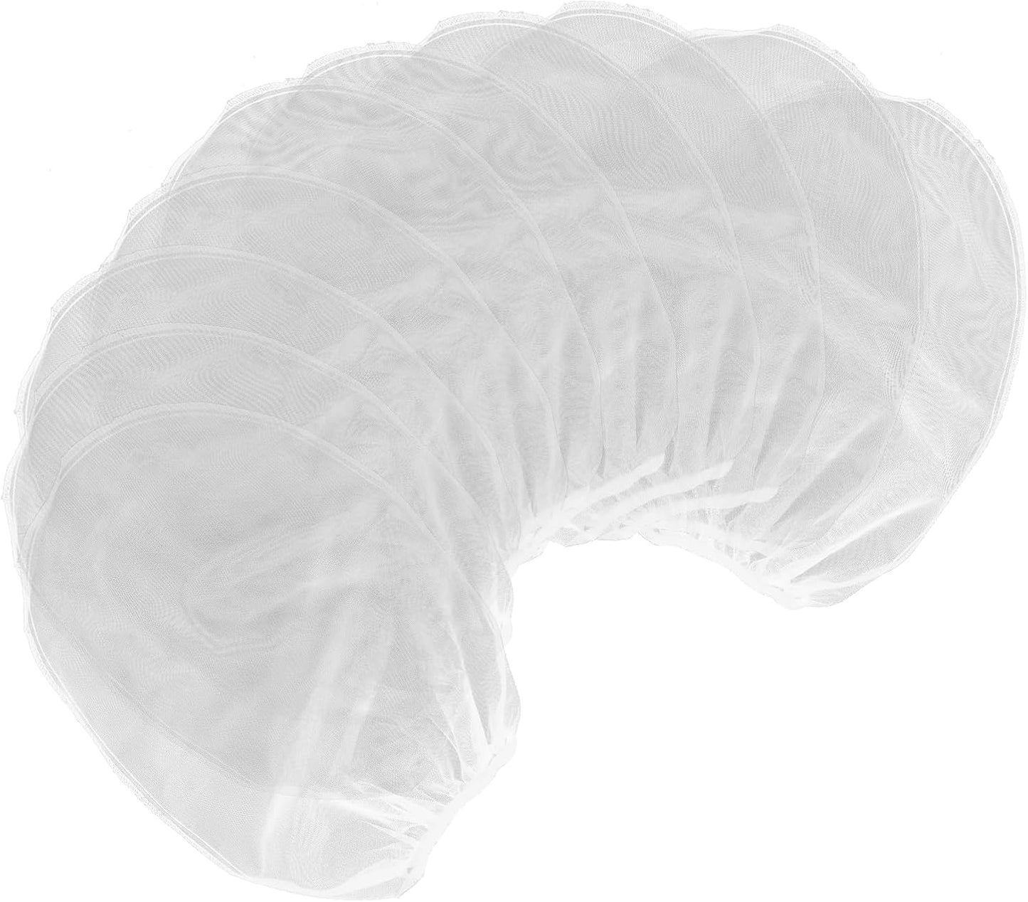 Paint Strainer Bags 1 Gallon Paint Filter Bag White Fine Mesh Disposable Bag Bucket Strainer with Elastic Drawstring Top Opening for Paint Gardening, 5 Pack