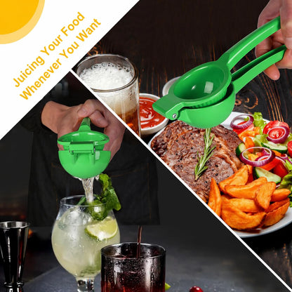 TEZZ Premium Lemon Squeezer, Large Heavy Duty Handhelp Juicer for Lemon, Metal Hand Press Citrus Juicer, Lime Squeezer Bar Tool, Manual Citrus Press