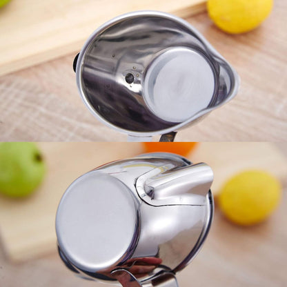Topyond Fat Separator, 304 Stainless Steel Gravy Oil Grease Filter, Durable Cooking Strainer for Soup & Sauce Making(5.3x3.5in)