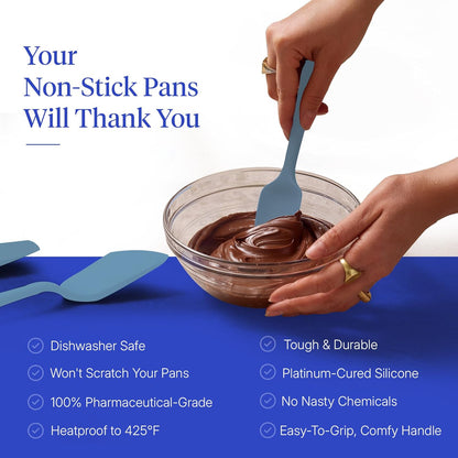 GIR: Get It Right 5-Piece Silicone Ultimate Kitchen Utensils Set - Ladle, Spatula, Flip, Spoon & Spoonula - Non-Toxic Cooking Utensils for Nonstick Cookware, Cooking and Baking - Black