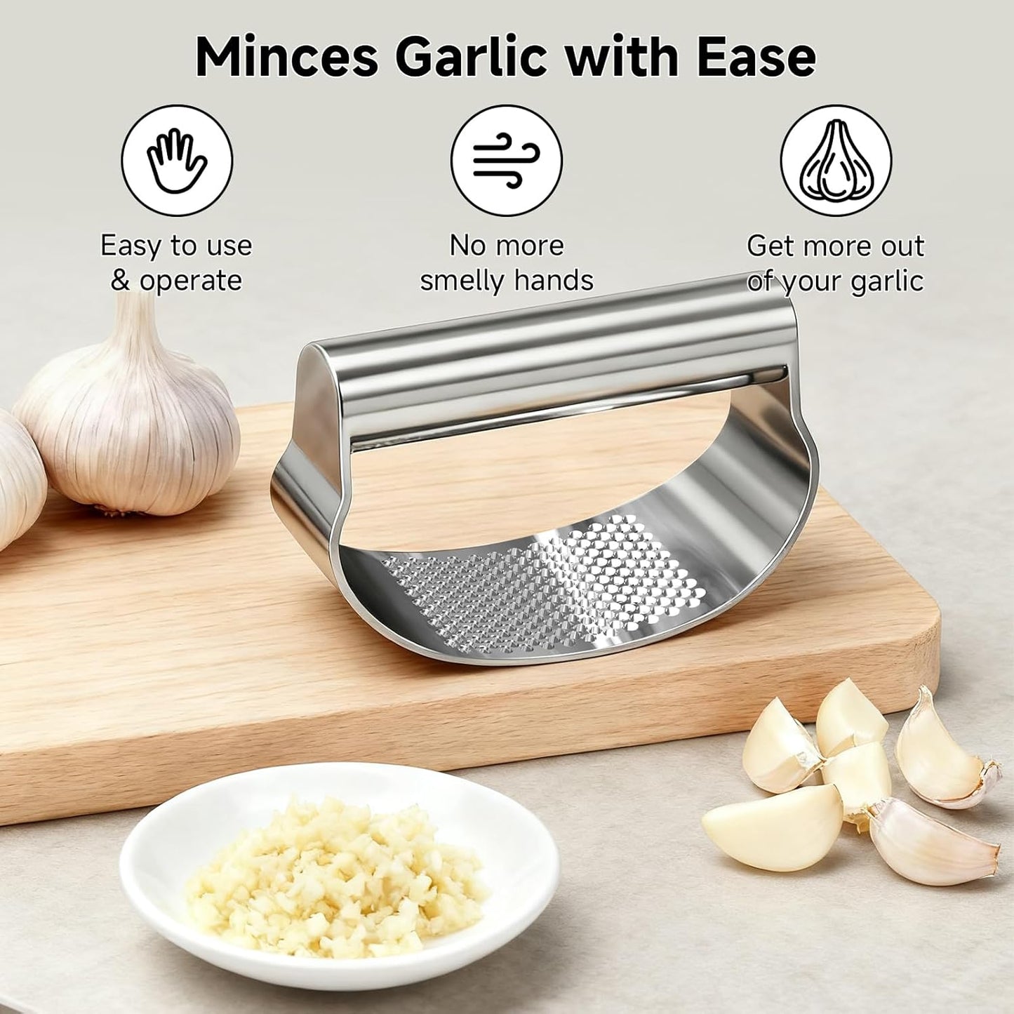 Built-in Bottle Opener Garlic Press Rocker Set Stainless Steel And All-in-One Kitchen Vegetable Peeler, Premium peelers For Kitchen - Ideal For Potato, Apple, Carrot, Fruit And More