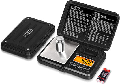 Fuzion Digital Pocket Scale, 500g x 0.01g Gram Scale, Mini Scale 6 Units Jewelry Scale with LCD Display, Tare Function for Food, Jewelry, Coin, Coffee