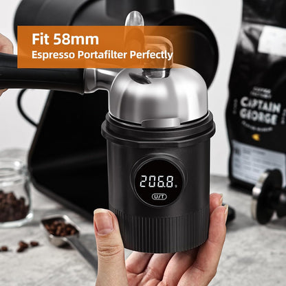 Coffee Scale, Espresso Scale, Weigh Digital Kitchen Scale with Timer, 2kg/0.1g Rechargeable Scale, Ratios & Flow Rate Display, Barista-Grade for Pour-Over, Espresso, French Press – Black