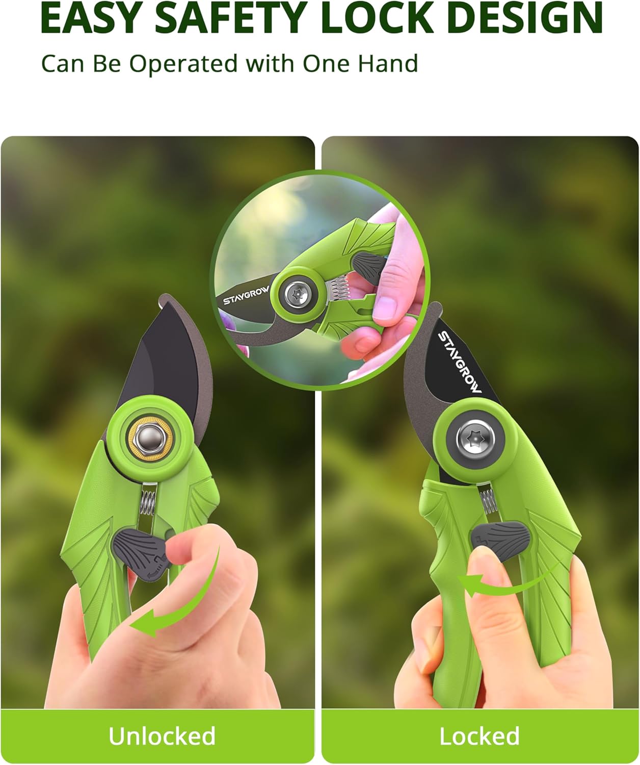 2pcs 6.5" Pruning Shears for Gardening, Ultra Sharp Garden Scissors for Precise Cuts, Stainless Steel Bonsai Clippers with Spring Loaded, 6.5 Inch Garden Shears (1pc Straight & 1pc Curved)