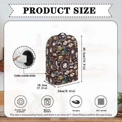 Coffee Pastry Blender Dust Cover with Drawstring Field Stand Mixer or Coffee Maker Cover Anti Fingerprint Polyester Appliance for Home Kitchen Decor