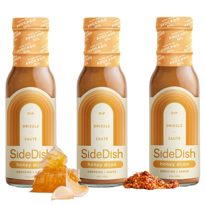 SideDish Classic Ranch Dressing - Seed Oil Free, Dairy Free & Gluten Free Salad Dressing w/Avocado Oil - Sugar Free, Low Sodium Healthy Ranch Dressing - Paleo Dressing for Sauces & More - 8 fl oz