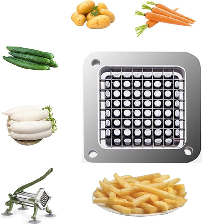 French Fry Cutter Replacement Blade,Blade Assembly and Pusher Block for Commercial French Fry Cutter (1/4" Replacement Blade)