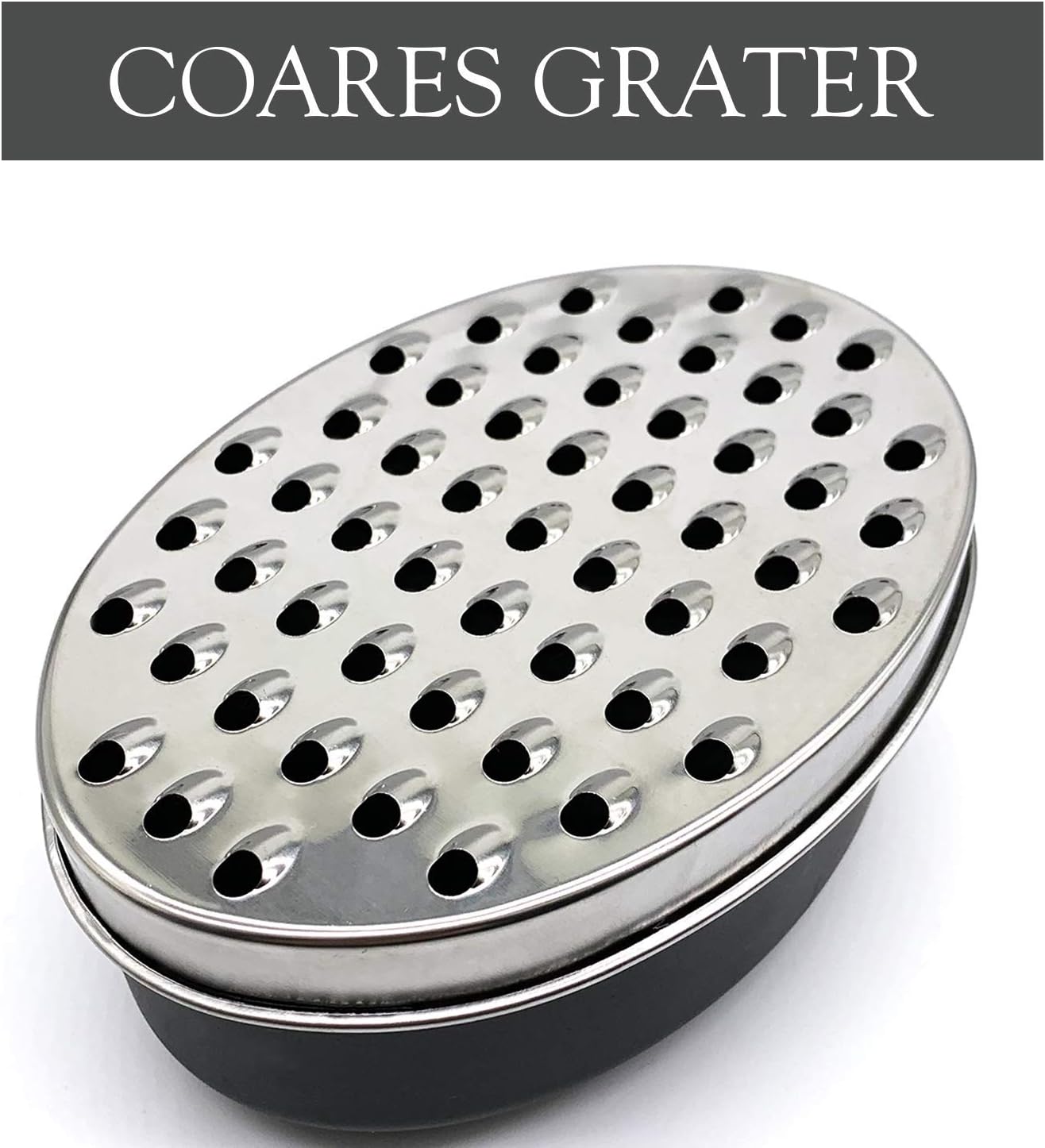 Cheese Grater Citrus Lemon Zester with Food Storage Container & Lid - Perfect For Hard Parmesan Or Soft Cheddar Cheeses, Ginger, Vegetables, Butter, Chocolate & Nutmeg (Red)