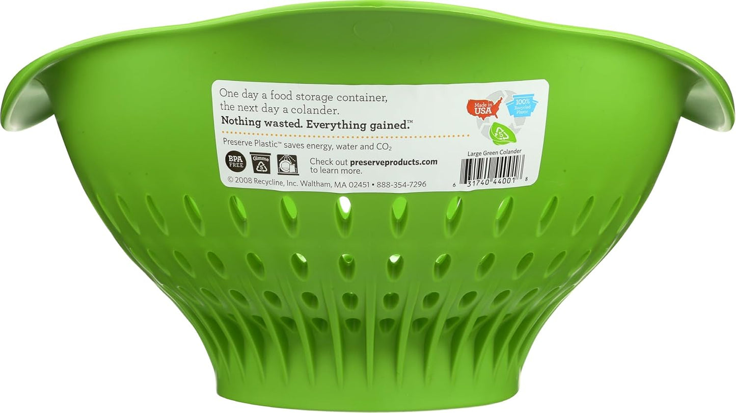 Preserve Small Colander, Made from Recycled Plastic, 1.5 Quart Capacity, Red