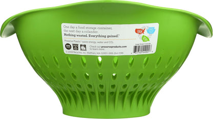 Preserve Small Colander, Made from Recycled Plastic, 1.5 Quart Capacity, Red