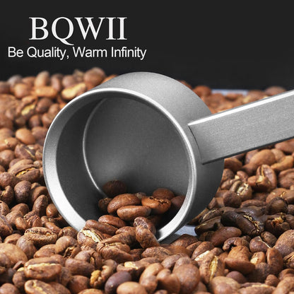 Aluminum Coffee Scoop 2 Tbsp (30ml), Metal Measuring Spoon for Coffee Beans & Ground Coffee, Protein Powder Scoop, Kitchen Measuring Tool
