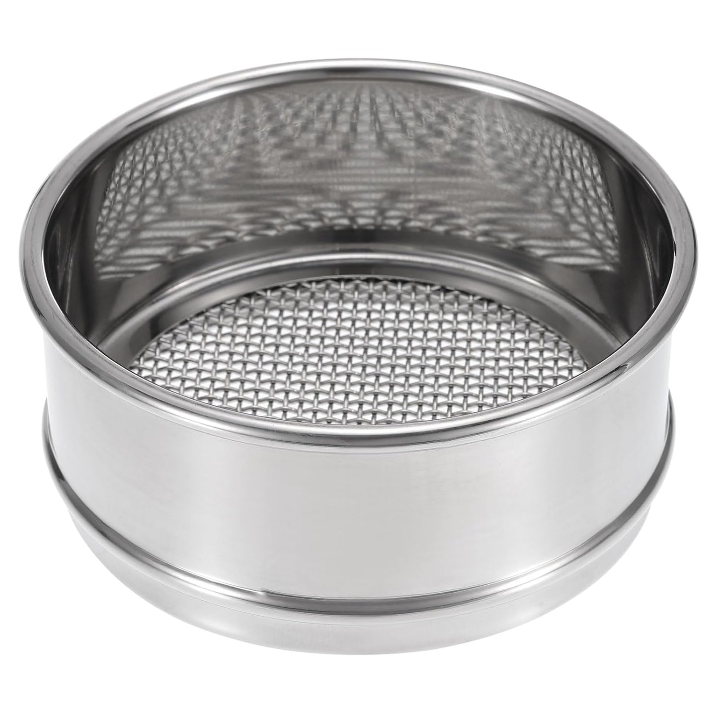 PATIKIL 150 Mesh Lab Sieve, 4" Diameter Test Sieve 304 Stainless Steel Wire Cloth (0.1mm) for Industrial Laboratory