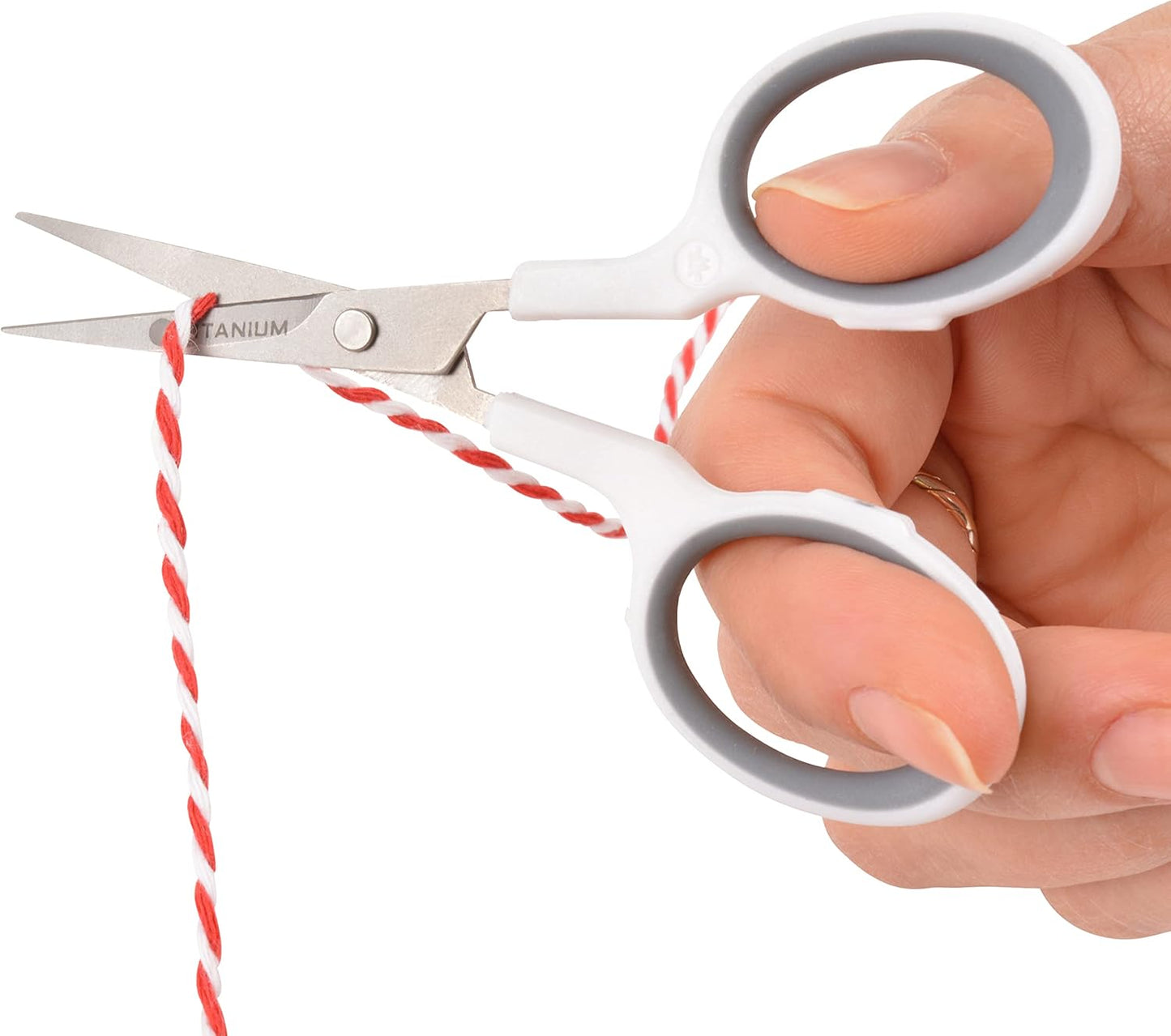 Westcott 5-Inch Micro-Tip Fabric Scissors with Titanium-Bonded Blades - Craft Scissors for Paper and Fabric, Sewing, and More