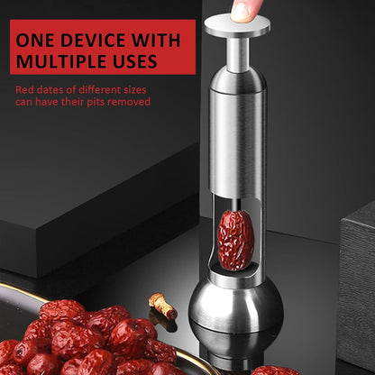 VolksRose Cherry Pitter Tool, Multi Stoner Fruit Remover with Stainless Steel Rod, Dates Pitting Device for Red Dates, Hawthorn, Cherries, Jujubes