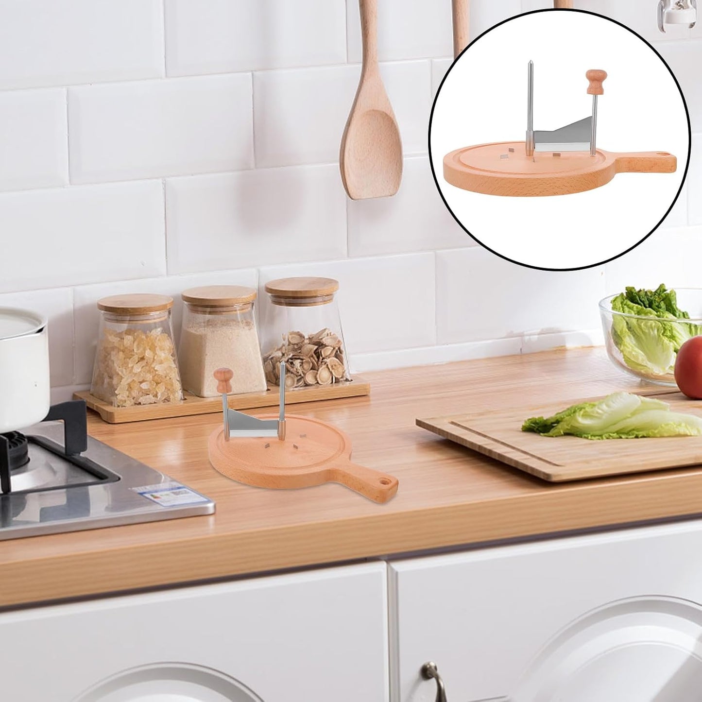 Angoily Cheese Curler, Rotary Cheese Cutter with Wooden Handle, Cutters Slicer for for Block Butter Chocolate, To Create Beautiful Rose-Shaped Cut, Kitchen Restaurants Dessert Shop