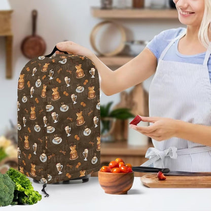 Coffee Pastry Blender Dust Cover with Drawstring Field Stand Mixer or Coffee Maker Cover Anti Fingerprint Polyester Appliance for Home Kitchen Decor