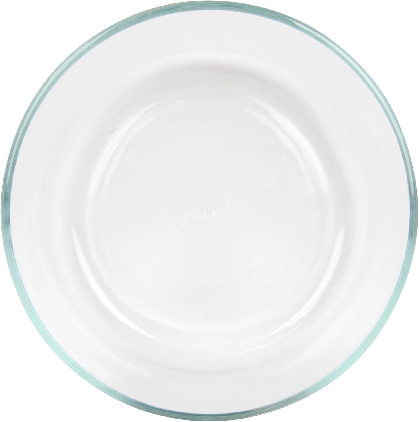 Pyrex Storage Plus 7-Cup Round Glass Food Storage Dish, Blue Cover, Pack of 2 - Original Genuine Made in the USA