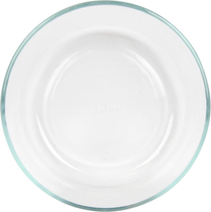 Pyrex Storage Plus 7-Cup Round Glass Food Storage Dish, Blue Cover, Pack of 2 - Original Genuine Made in the USA