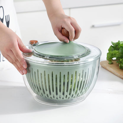 Salad Spinner, Medium-sized Lettuce Veggie Fruit Spinner and Strainer, Multipurpose Vegetable Washer Dryer with Lid,160 oz