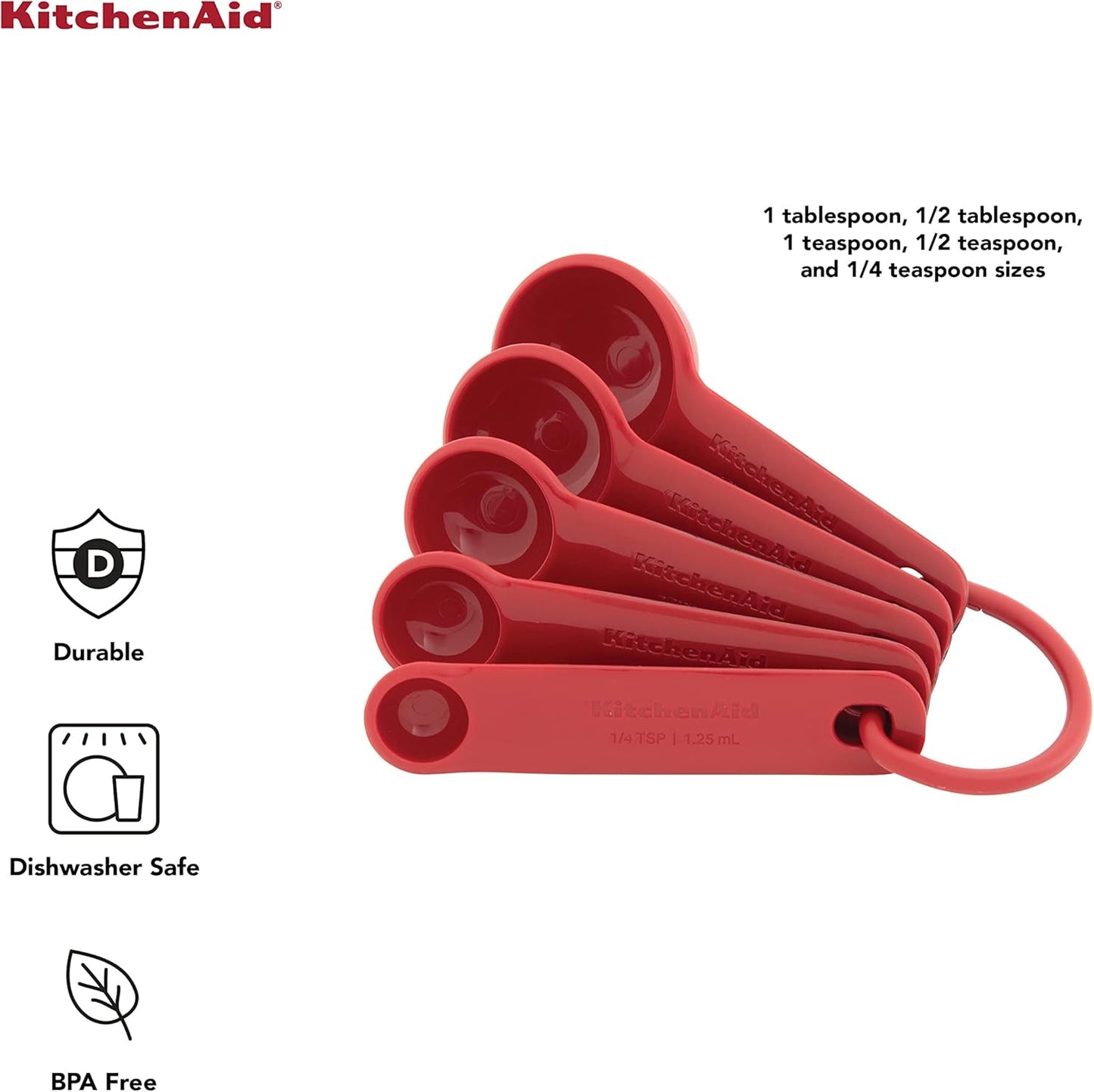 KA UNIVERSAL S5 MEASURE SPOON RED