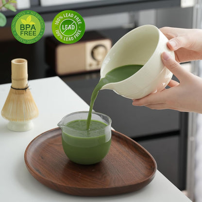Clay&Fire Matcha Whisk Set, 9 pcs Ceramic Matcha Set, Gifts for Women,Matcha Bowl with Spout and Whisk, Matcha Kit for Matcha Lovers, Gift Mother's Day, Birthday, Anniversary