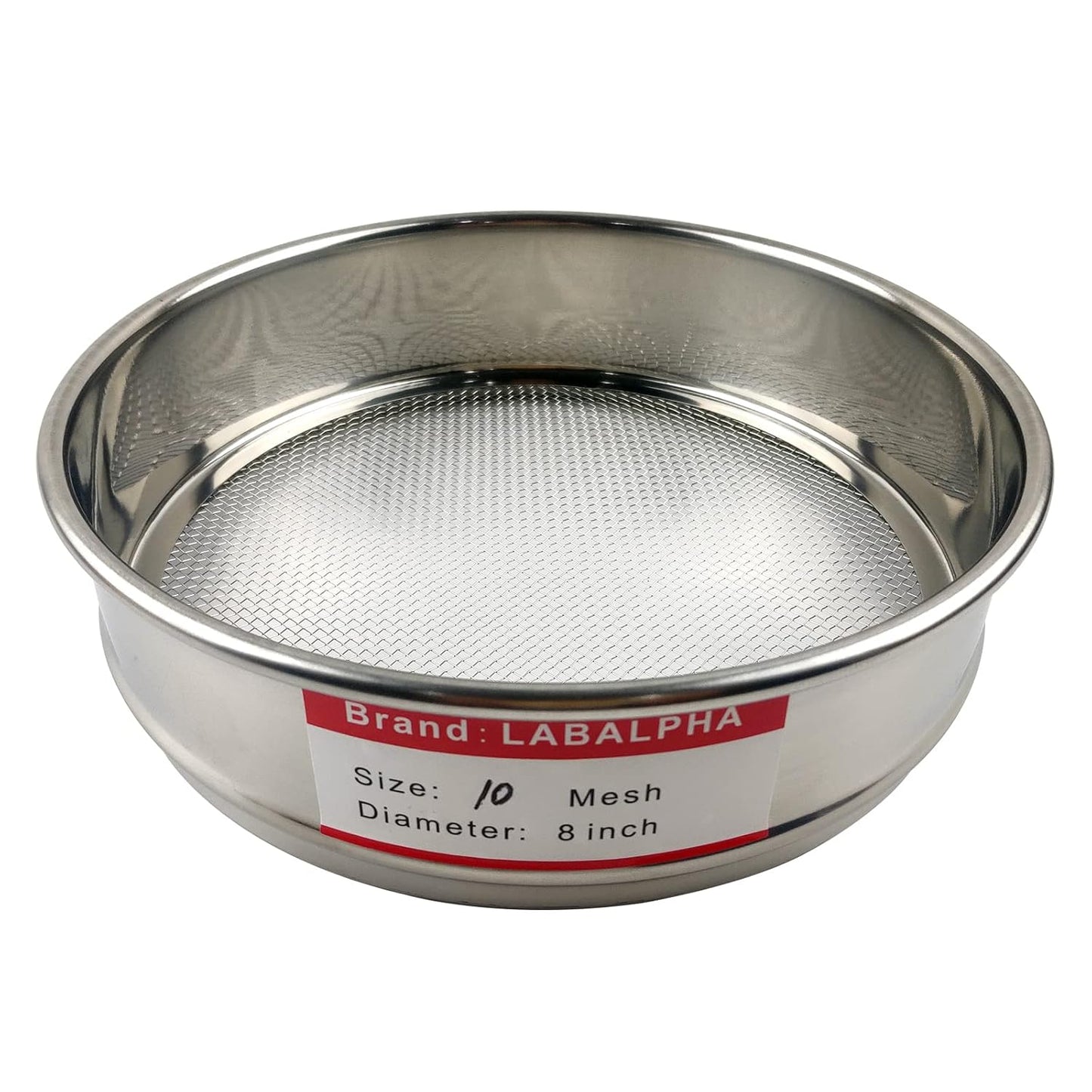 LABALPHA 120 Mesh Lab Sieves, #120 Mesh Test Sieve, 8'' Diameter, 304 Stainless Steel Wire Cloth (0.125mm)