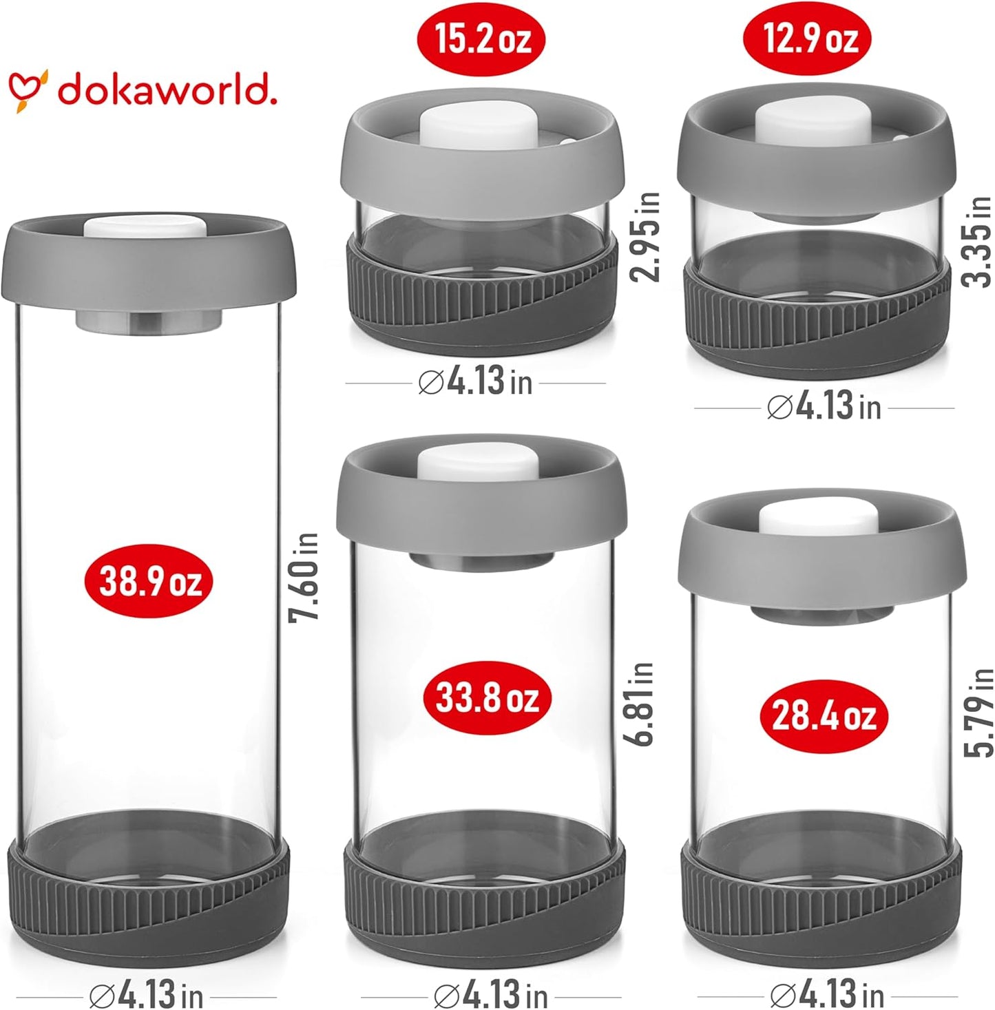 Set of 5 Nesting Glass Bowls with New Updated Acacia Lids for Foodprep, Storage, Mixing & Cooking - Microwave & Oven-ready BPA Free Durable Heat Resistant Inert Borosilicate Glass
