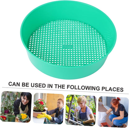 Bonsai Tools DIY Tools Mining Sand Sifter Mesh Filter Sifter Plastic Sand Grader Dispenser Gardening Supplies Stone Riddle Plastic Sieve Light
