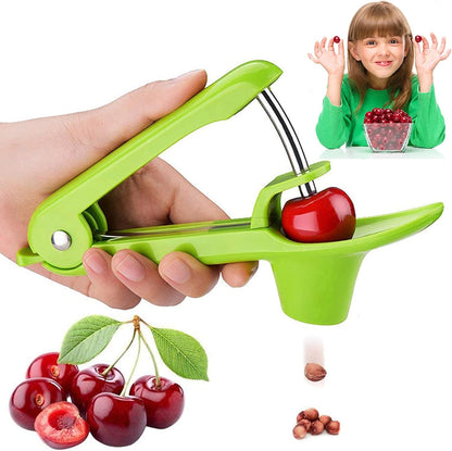 Cherry Pitter Tool 7-in-1, Portable Cherries Seed Remover, Fruit Pit Core Remover for Make Fresh Cherry Dishes, Cherry Pie and Jam and Cocktail Cherries