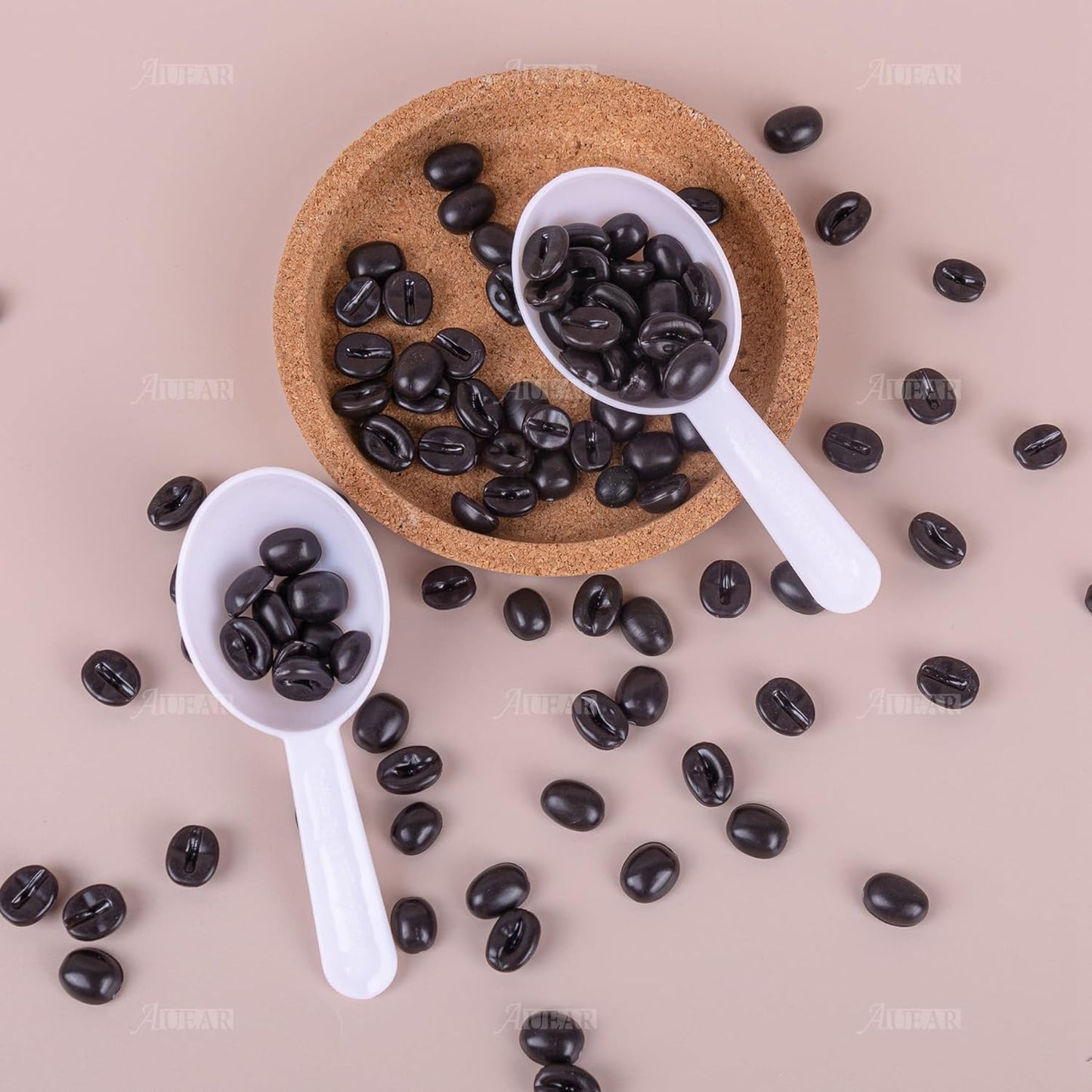 AUEAR, 5 Pack Tablespoon Coffee Scoop Plastic Measuring for Milk Powder Fruit Seed Spices