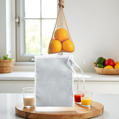 1Pc Nut Milk Cheese Bag Reusable Fine Mesh Cheesecloth Bags For Straining Almond Soy Milk Strainer For Cold Brew Coffee Tea Beer Juice Fine Filter Nylon Mesh Cheese Cloth, Colanders and Food Strainers