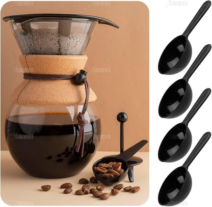 AUEAR, 5 Pack Tablespoon Coffee Scoop Plastic Measuring for Milk Powder Fruit Seed Spices