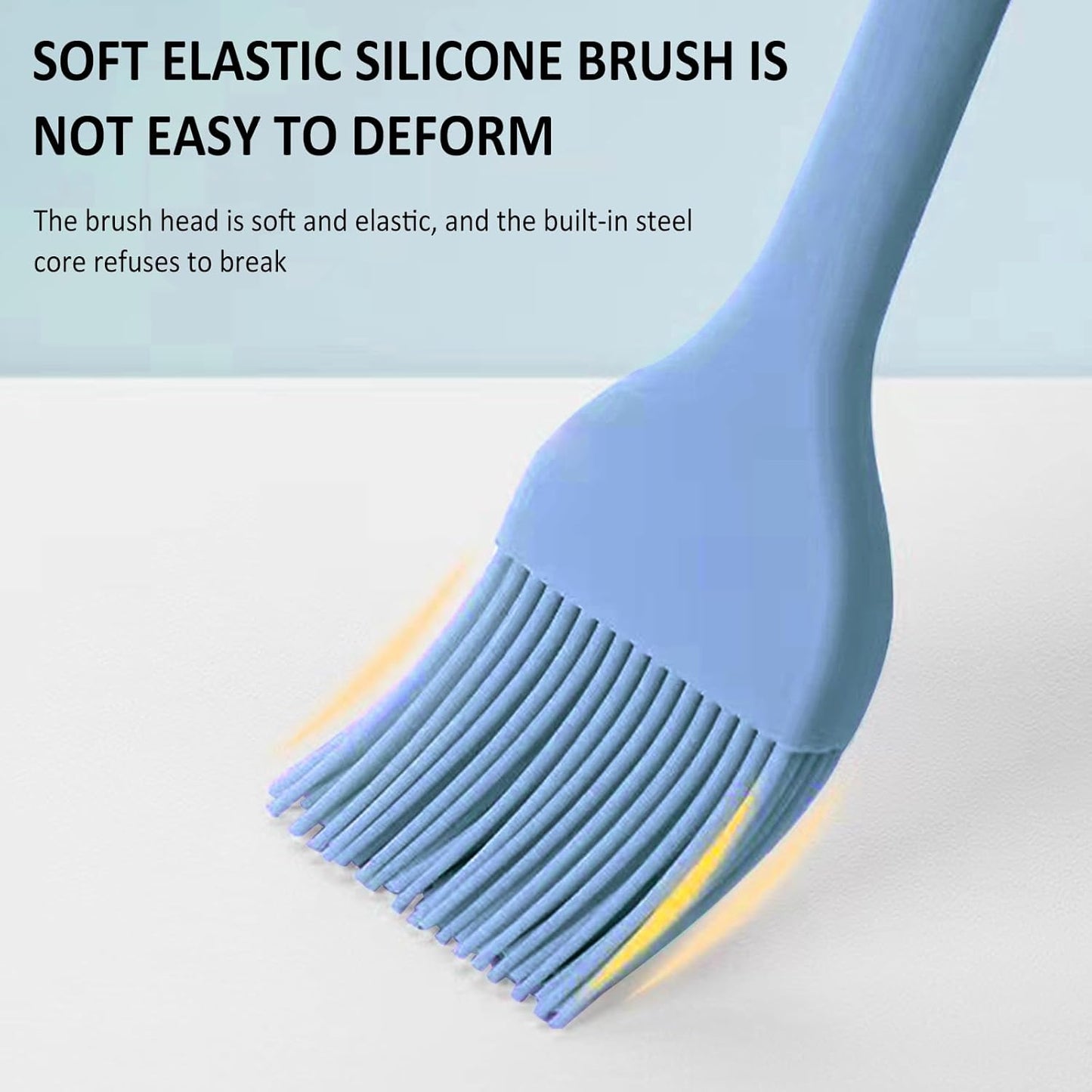 NileHome 600°F Heat Resistant Silicone Basting Brushes, Cooking Brushes for Food BPA Free Pastry Brush Spread Oil Butter Sauce for BBQ Grill Baking Kitchen Cooking Dishwasher Safe(4 Pack)
