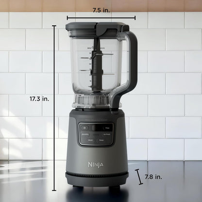 Ninja Kitchen System | All-in-One for Smoothies, Frozen Drinks, Veggie Chopper & More | With Full-Size Pitcher, 8 Cup Food Processor Bowl, (2) 18 oz. Cups, | 1200 Watt | Dark Grey | BR601AMZ