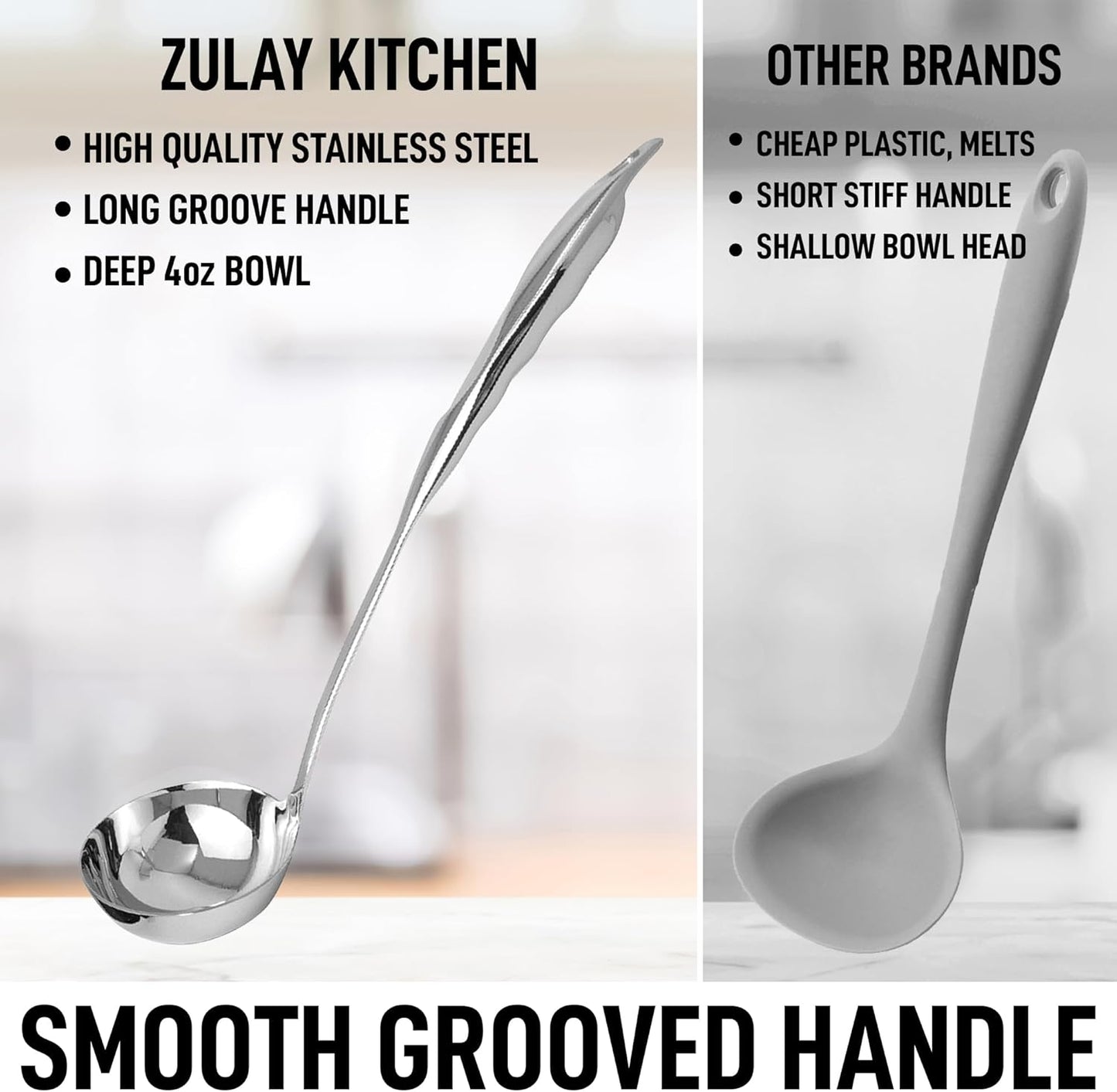 Zulay Kitchen Stainless Steel Spatula - 14.8” Heat-Resistant Metal Slotted Turner for Cooking, Frying & Grilling - Durable, Rust-Proof & Dishwasher Safe Kitchen Utensil for Everyday Use