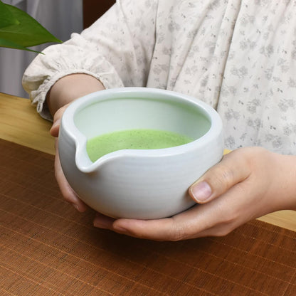 Artcome 7 Pcs Complete Matcha Ceremony Kit for Tea Ceremony, Bowl with Pouring Spout, Whisk, Tea Scoop, Matcha Powder Strainer, Matchatools For Making Usucha, Koicha and Matcha Latte (Black)