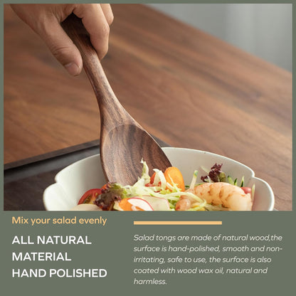 Muso Wood Acacia Salad Servers,10-inch,set of 2 (Acacia salad servers)