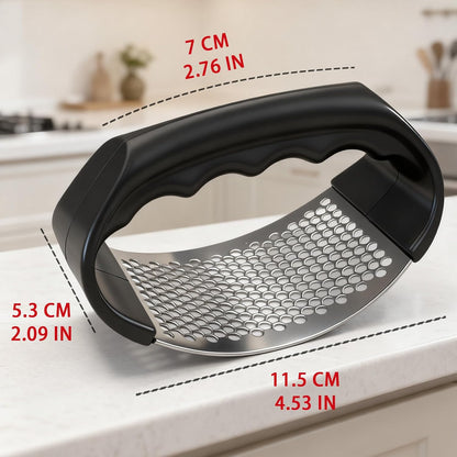 Garlic press rocker, Stainless Steel Garlic Crusher – Effortless Mincing, Rust-Resistant Kitchen Gadget