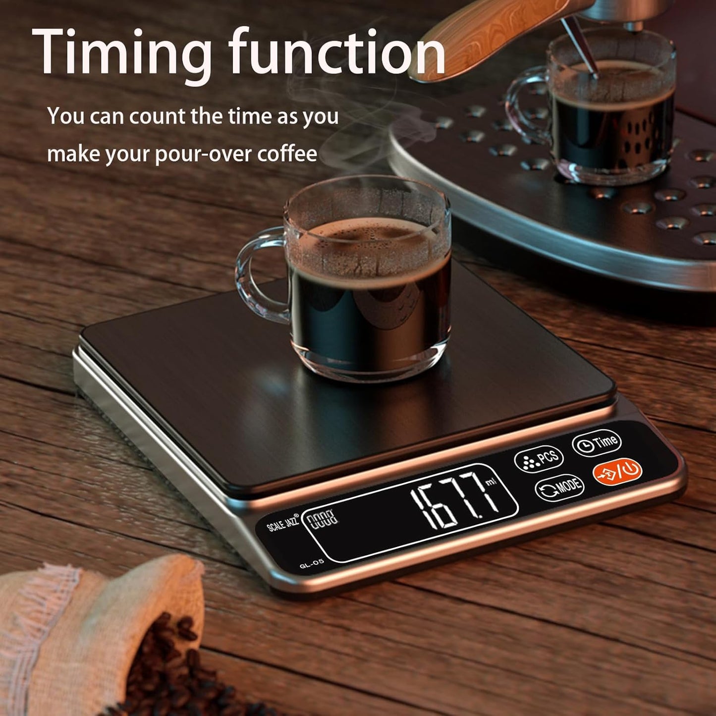 Mini Scale,6.6lb Scale for Grams,Digital Scale Food，Cooking Scale and Food Scales for Kitchen，Food Scale Grams and Ounces,Grams Scale,7Units,Auto Off,Tare,PCS,LCD Display