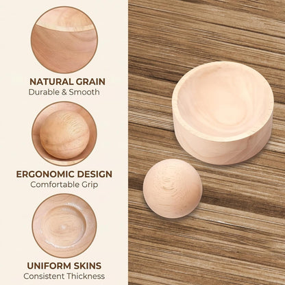 Wooden Dumpling Maker, Dumpling Maker Set, Efficient Dumpling Skin Maker for Home Cooks, Quick Dumpling Roller with Dough Presser, Complete Kitchen Tool for Meal Preparation