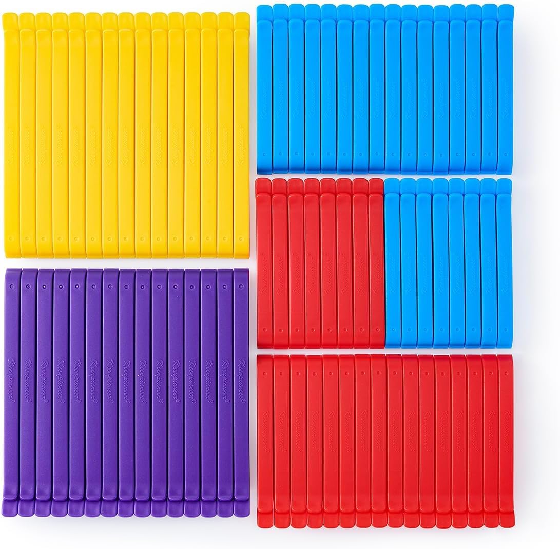 Keenpioneer Decorating/Icing Bag Sealing Clips, 60 Pack, Multipurpose for Food and Snack Storage, 3inch, 4inch and 6inch long