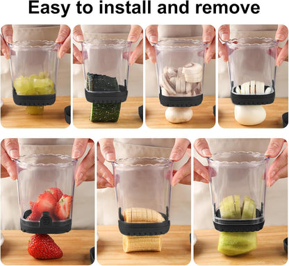 Fruit Slicer Cup: Strawberry Slicer, Strawberries Cutter Cup, Speed Cutter for Banana Grape Egg Kitchen Portable Slicing Tool(Pink)