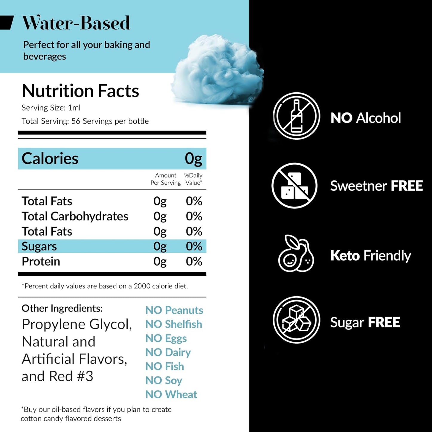 Dolce Flav Cheesecake Extract – 2 Ounce Water-Soluble Kosher, Sugar-Free, Concentrated Creamy Flavor for Desserts, Frostings & Pastries, Includes Measured Dropper
