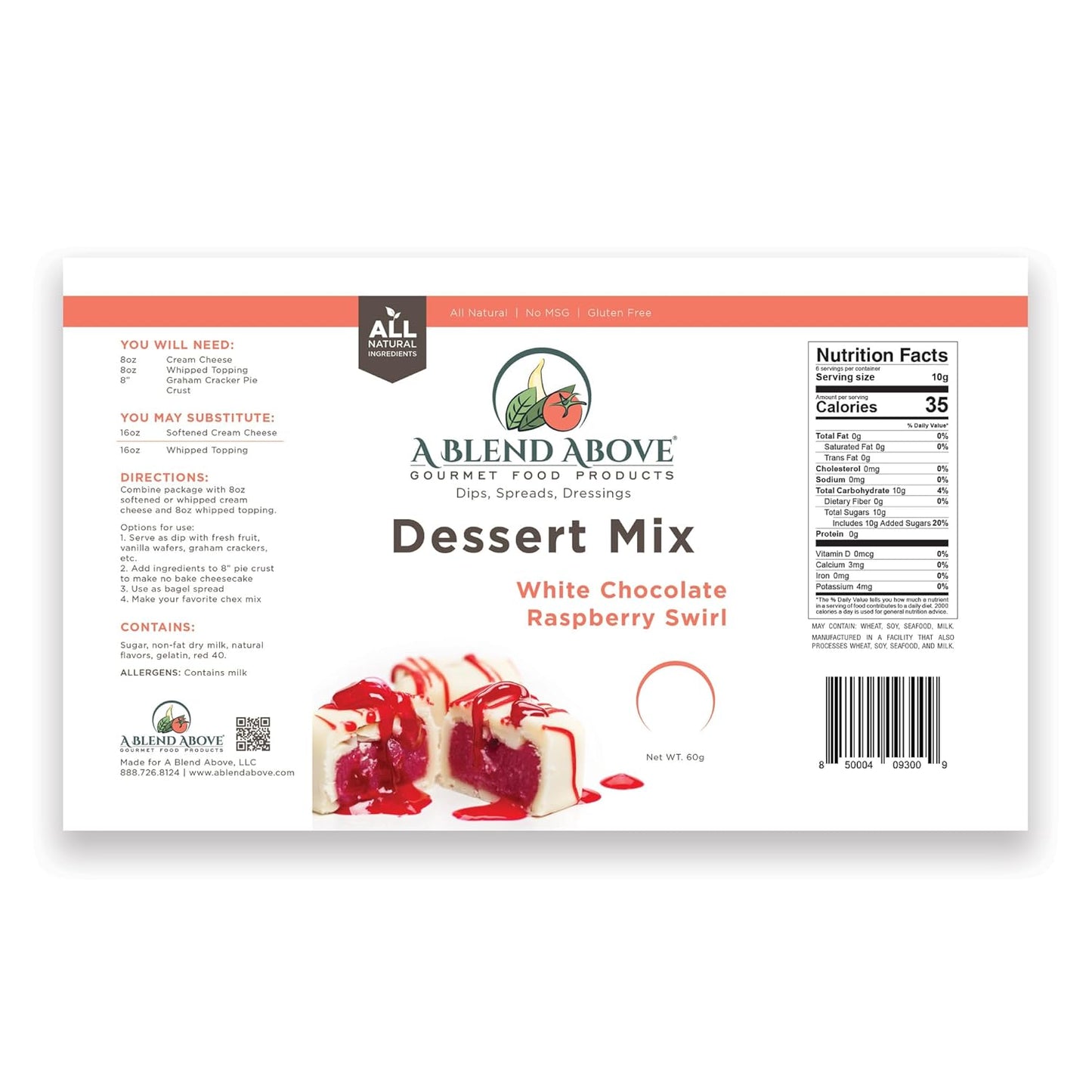 A Blend Above Banana Cream No-Bake Dessert Mix, 3 Pack, No-Bake Cheesecake, Fruit Dip, Dessert Mix, Bagel Topping, Frosting, Cheesecake Filling, Quick and Easy to Make, Makes 16 Ounces, Cream Cheese,