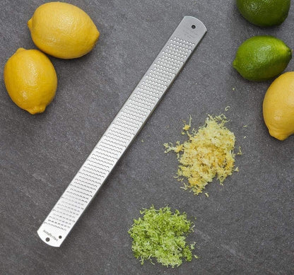 Microplane Twin-Pack: Durable 12" Stainless Citrus Zester with Cover for Kitchen